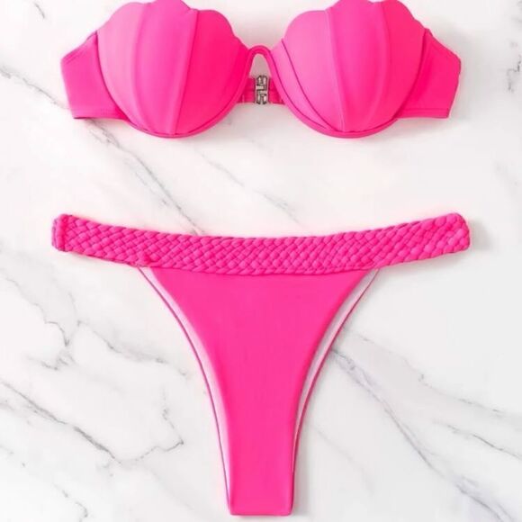 Bikini LUXE Mermaid Push Up Bikini Swimsuit Set - Picture 2 of 9